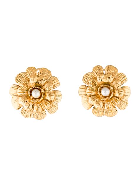 chanel camelia ring|chanel camellia flower earrings.